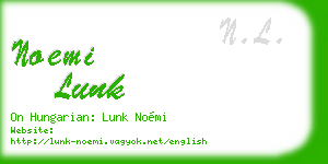 noemi lunk business card